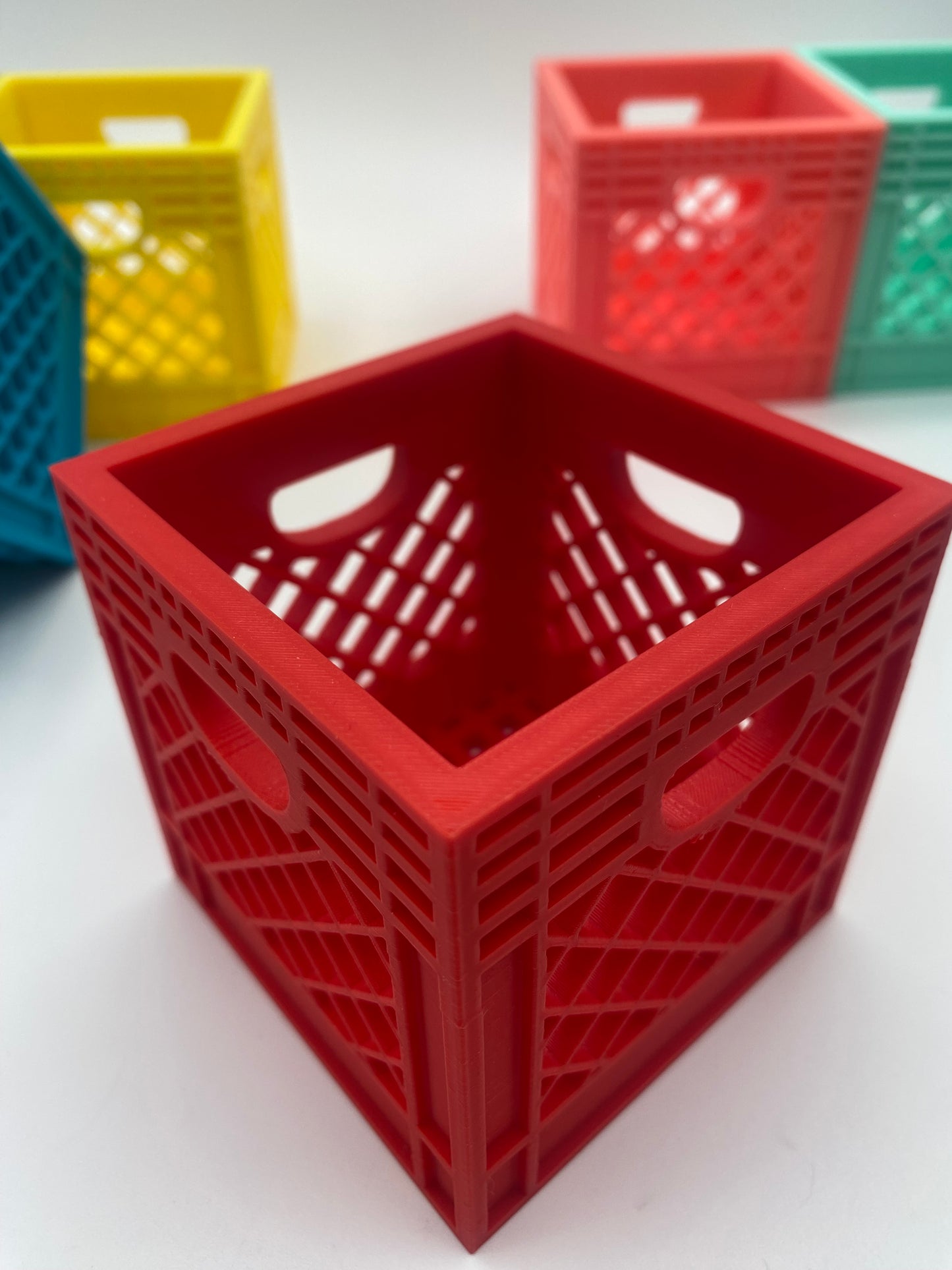 Large Mini Crate Organizer Great for storage for small stuff, Perfect gift idea for Holidays or Stocking Stuffers.