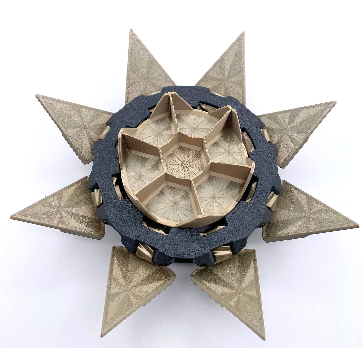 Tilting Doors Dice Set Box: 3D Printed 7-Dice Holder