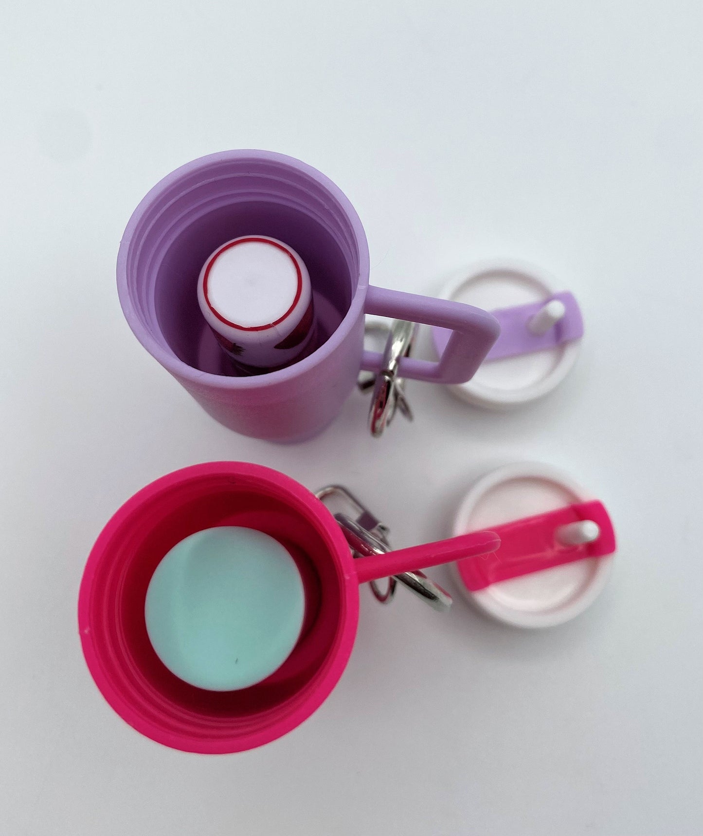 Mini Chapstick Tumbler Holder Keychain