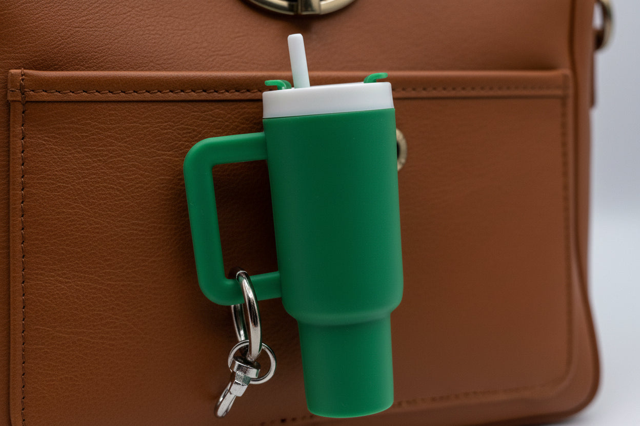 Mini Chapstick Tumbler Holder Keychain | 3D Printed Lip Balm Holder