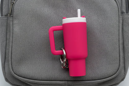 Mini Chapstick Tumbler Holder Keychain | 3D Printed Lip Balm Holder
