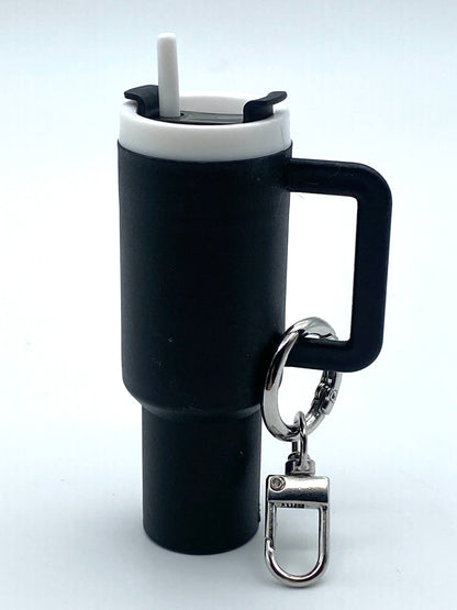 Mini Chapstick Tumbler Holder Keychain | 3D Printed Lip Balm Holder