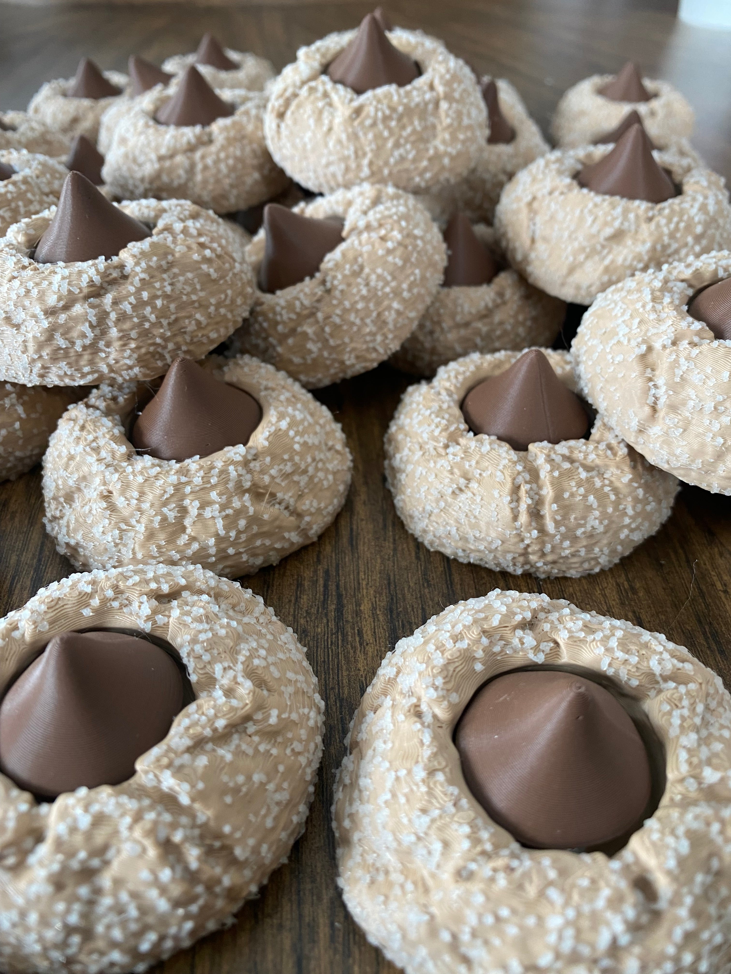 Peanut Butter Blossom Cookie Fidget Clicker | 3D Printed Glow in