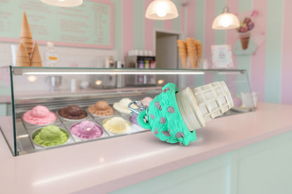 Ice Cream Fidget Clicker Keychain | 3D Printed Cone Sensory Toy