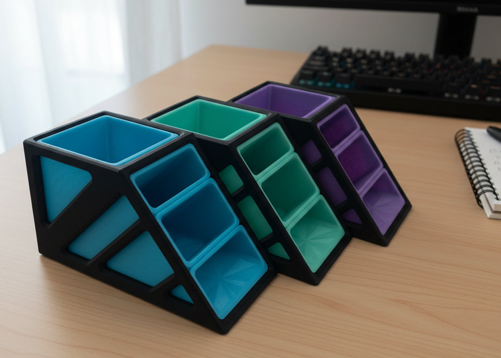 Nexus PRO Desk Organizer | 3D Printed Multi-Compartment Office Holder