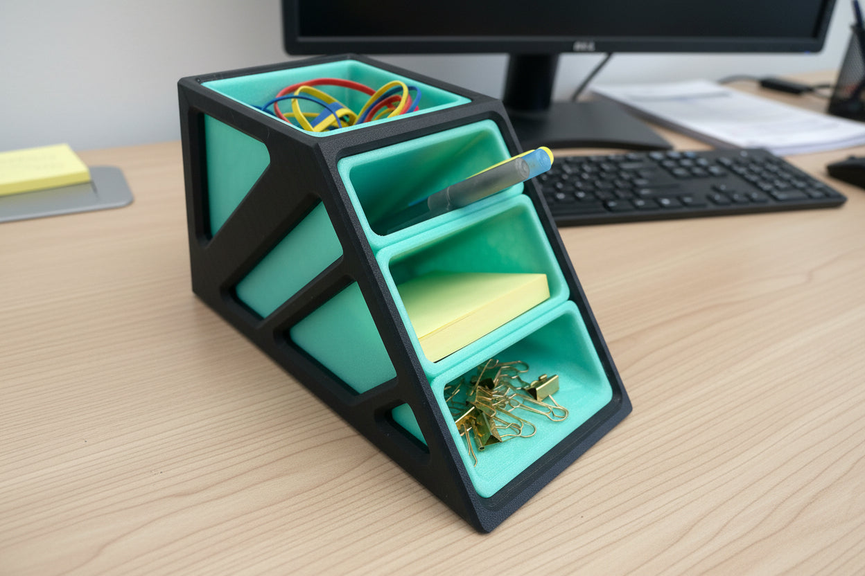 Nexus PRO Desk Organizer | 3D Printed Multi-Compartment Office Holder