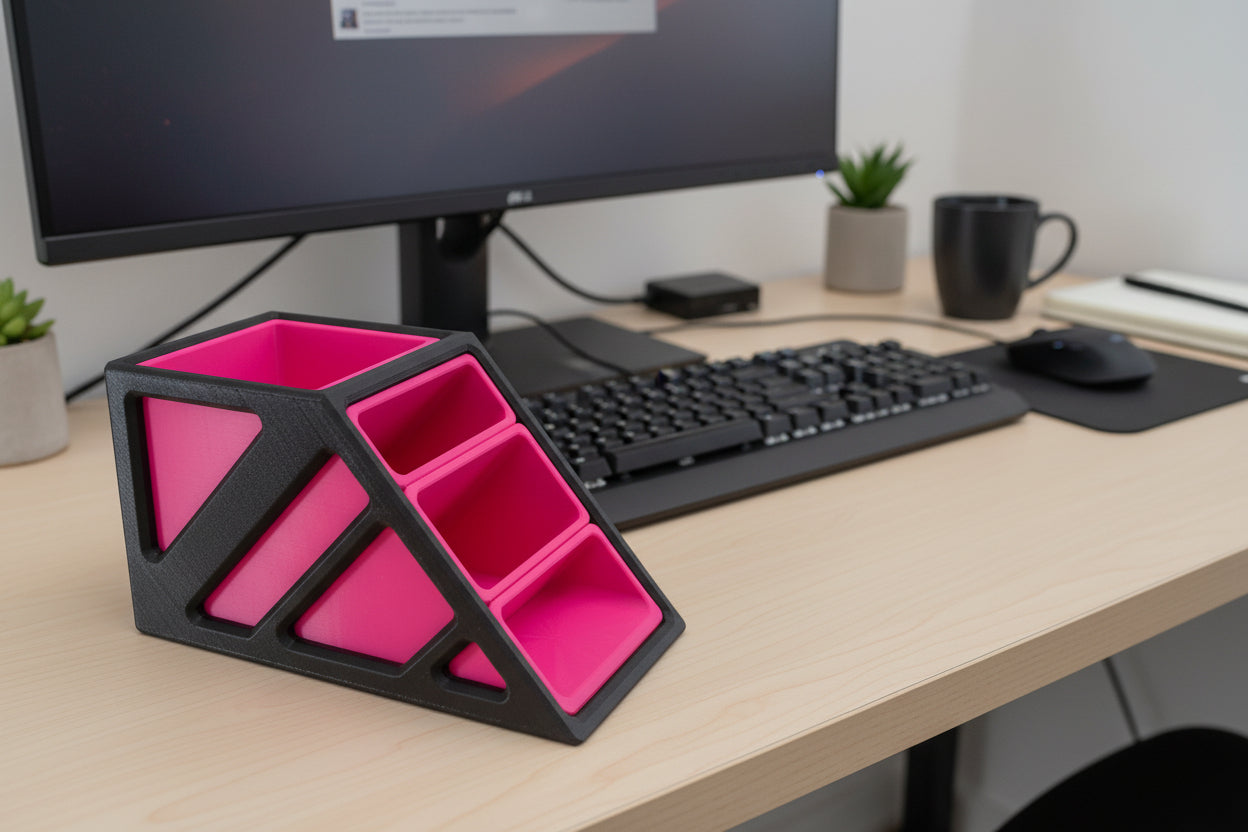 Nexus PRO Desk Organizer | 3D Printed Multi-Compartment Office Holder