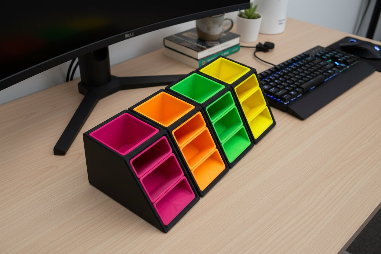 Nexus PRO Desk Organizer | 3D Printed Multi-Compartment Office Holder