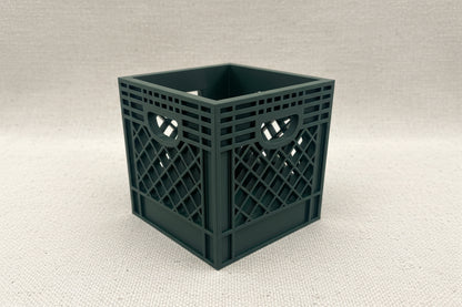 Mini Crate 3x3x3 Storage Box | 3D Printed Compact Desk Organizer