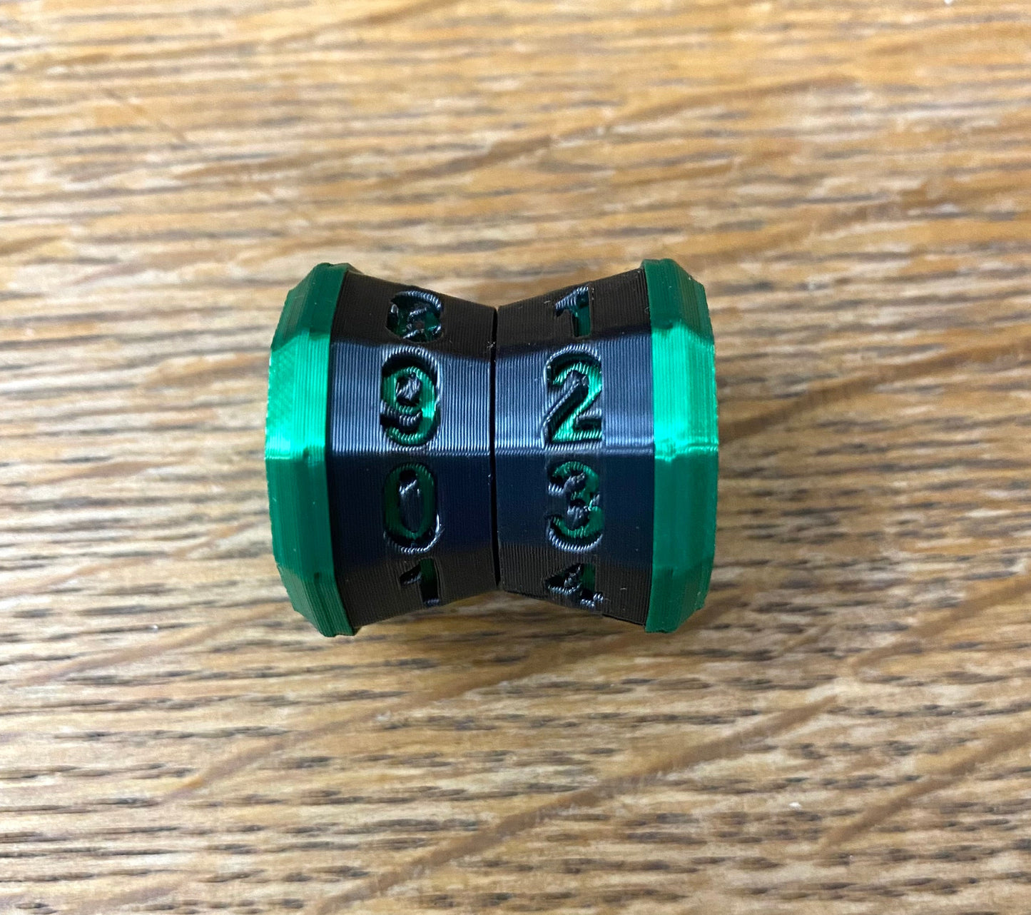 D100 MTG Life Counter Metallic Black Middle Dial| 3D Printed Magic the Gathering