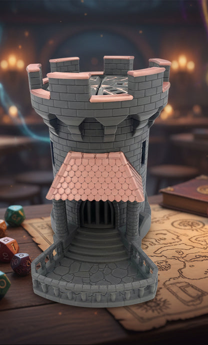 Mechanical Fantasy Castle Dice Tower | Working Gear D&D Dice Roller