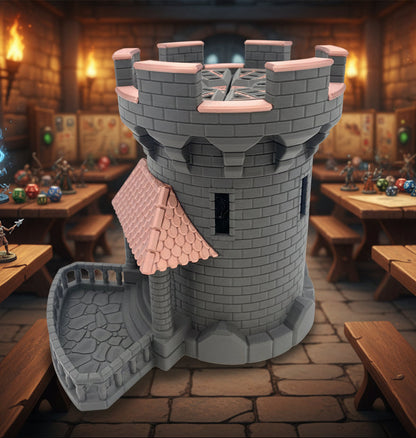 Mechanical Fantasy Castle Dice Tower | Working Gear D&D Dice Roller