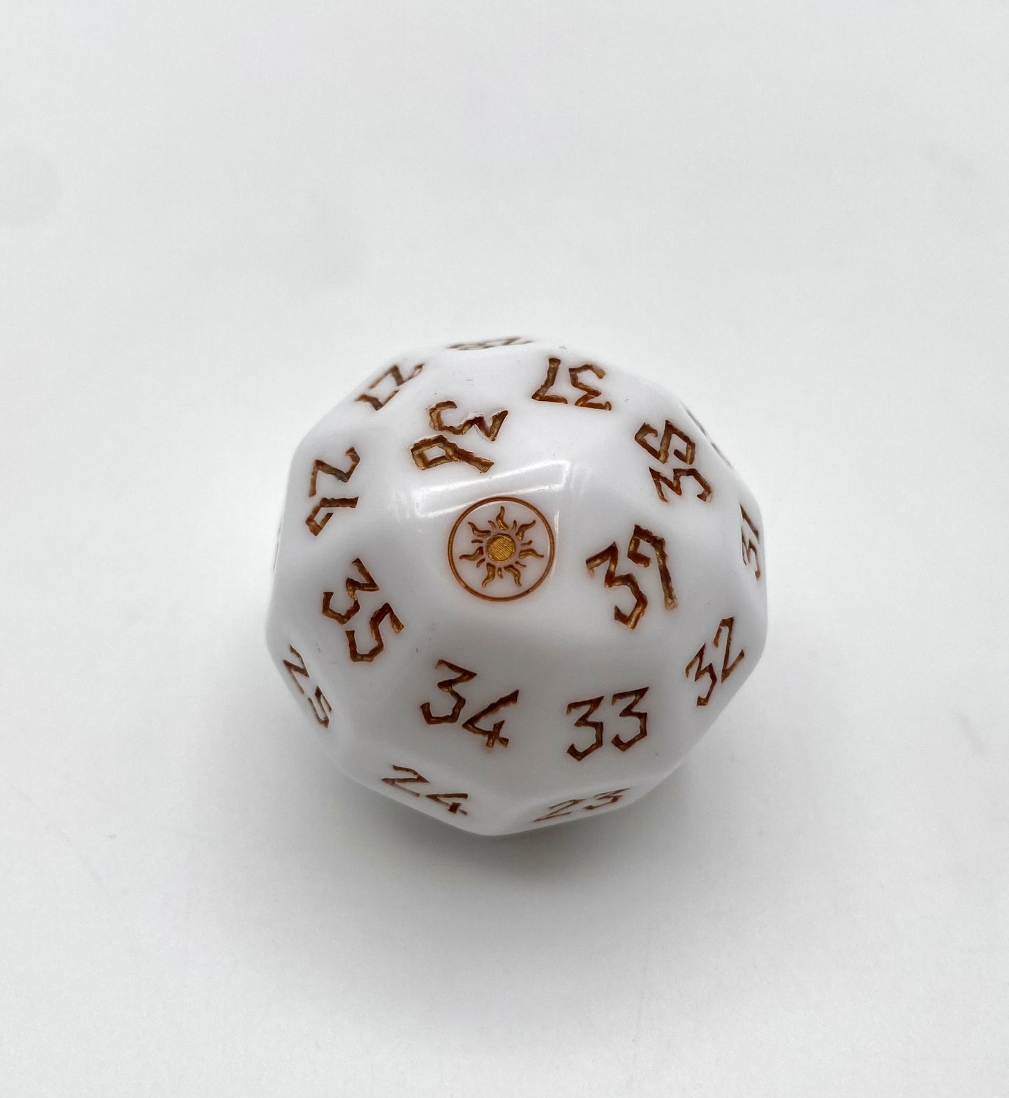 38mm Oversized Acrylic D40 MTG Spindown Life Counter | Deck-Themed