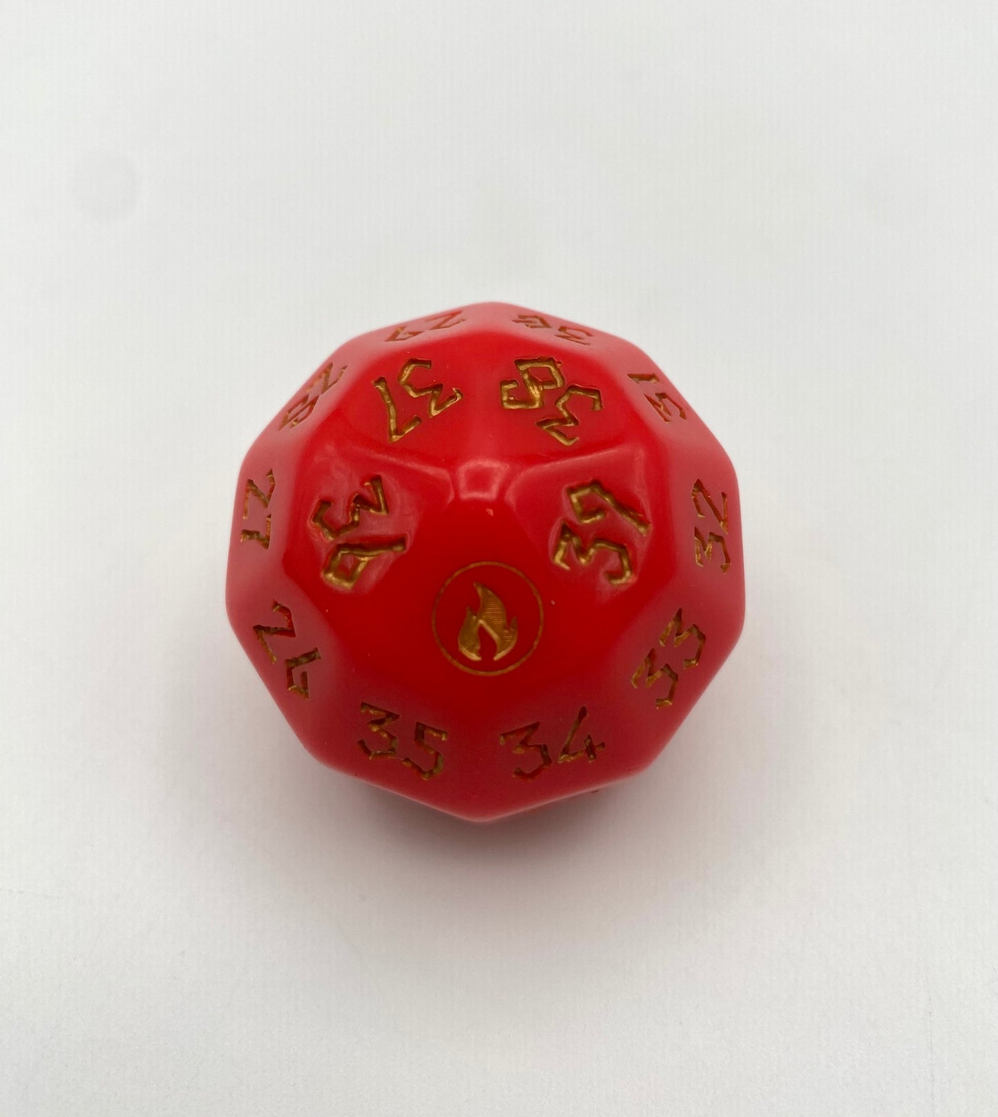 38mm Oversized Acrylic D40 MTG Spindown Life Counter | Deck-Themed