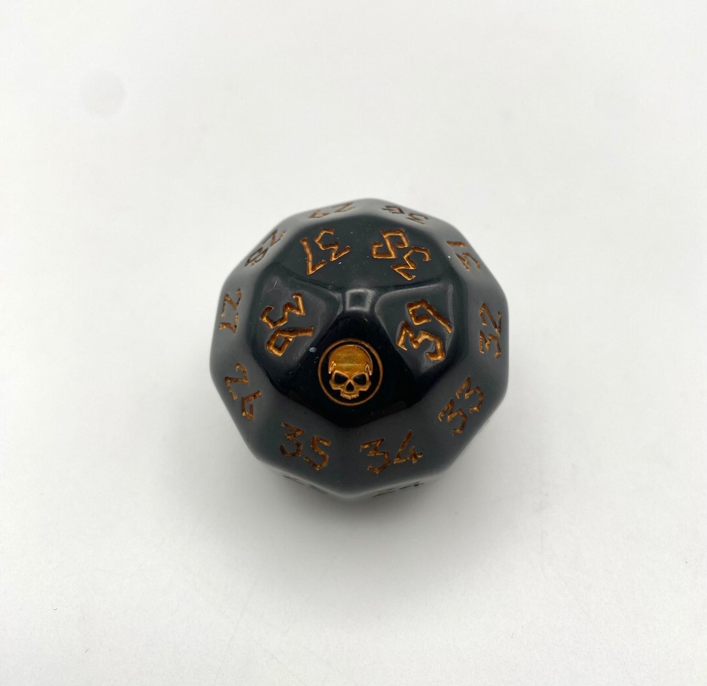 38mm Oversized Acrylic D40 MTG Spindown Life Counter | Deck-Themed