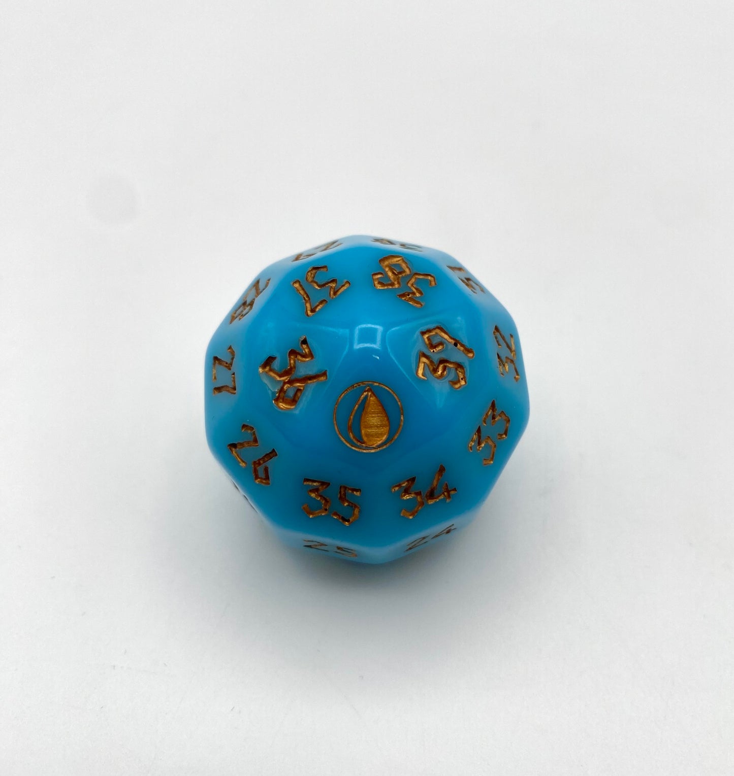 38mm Oversized Acrylic D40 MTG Spindown Life Counter | Deck-Themed