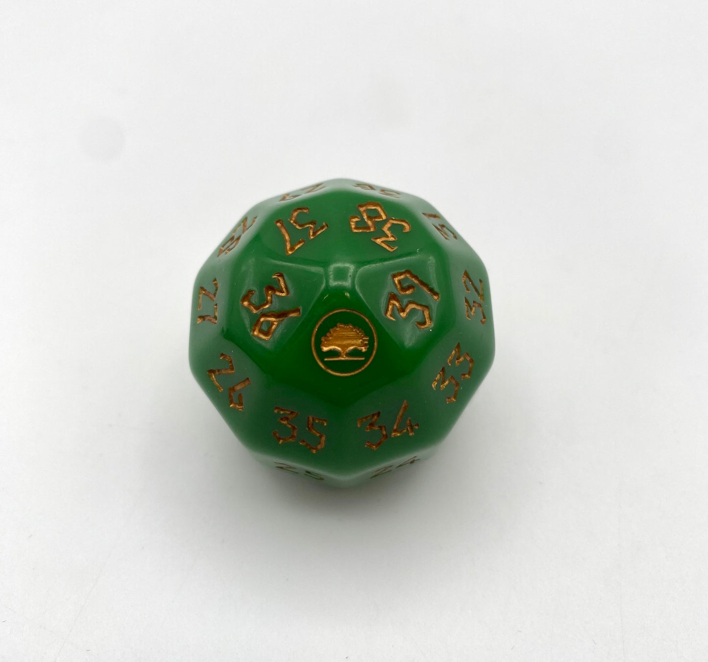 38mm Oversized Acrylic D40 MTG Spindown Life Counter | Deck-Themed