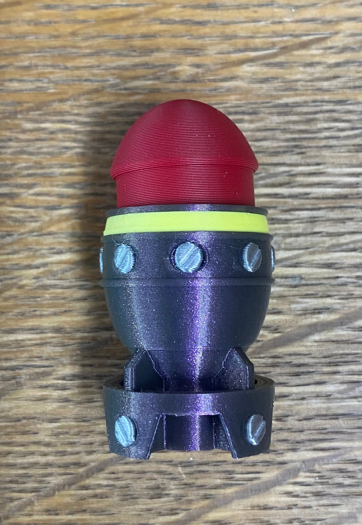 Mini Nuke Fidget Clicker | 3D Printed Tiny Atomic Bomb Button