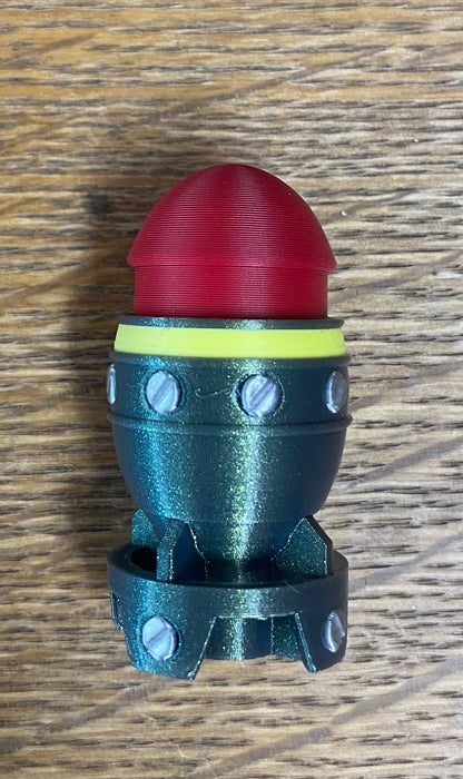 Mini Nuke Fidget Clicker | 3D Printed Tiny Atomic Bomb Button