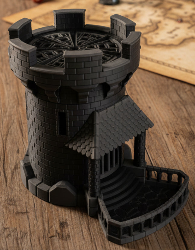 Mechanical Fantasy Castle Dice Tower | Working Gear D&D Dice Roller