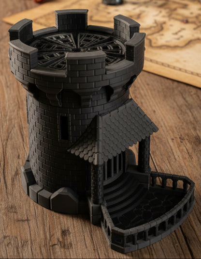 Mechanical Fantasy Castle Dice Tower | Working Gear D&D Dice Roller