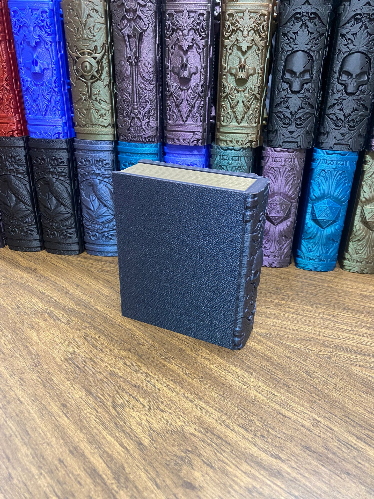 Death Magic Reforged Tome DnD Dice Storage Tray | 3D Printed Book Box
