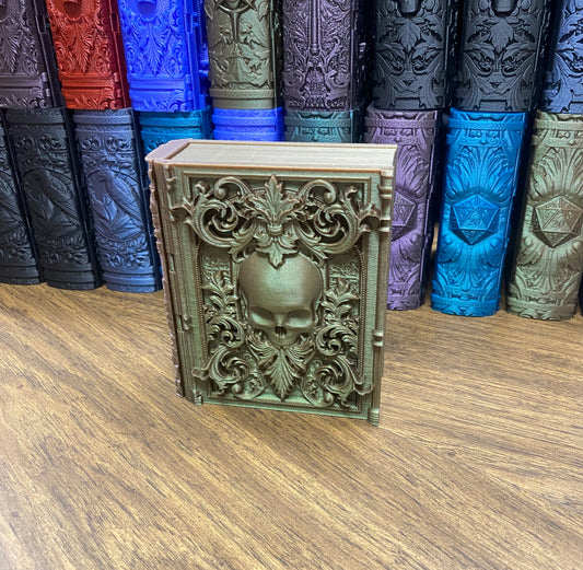 Necromancer Reforged Tome DnD Dice Storage Tray | 3D Printed Book Box