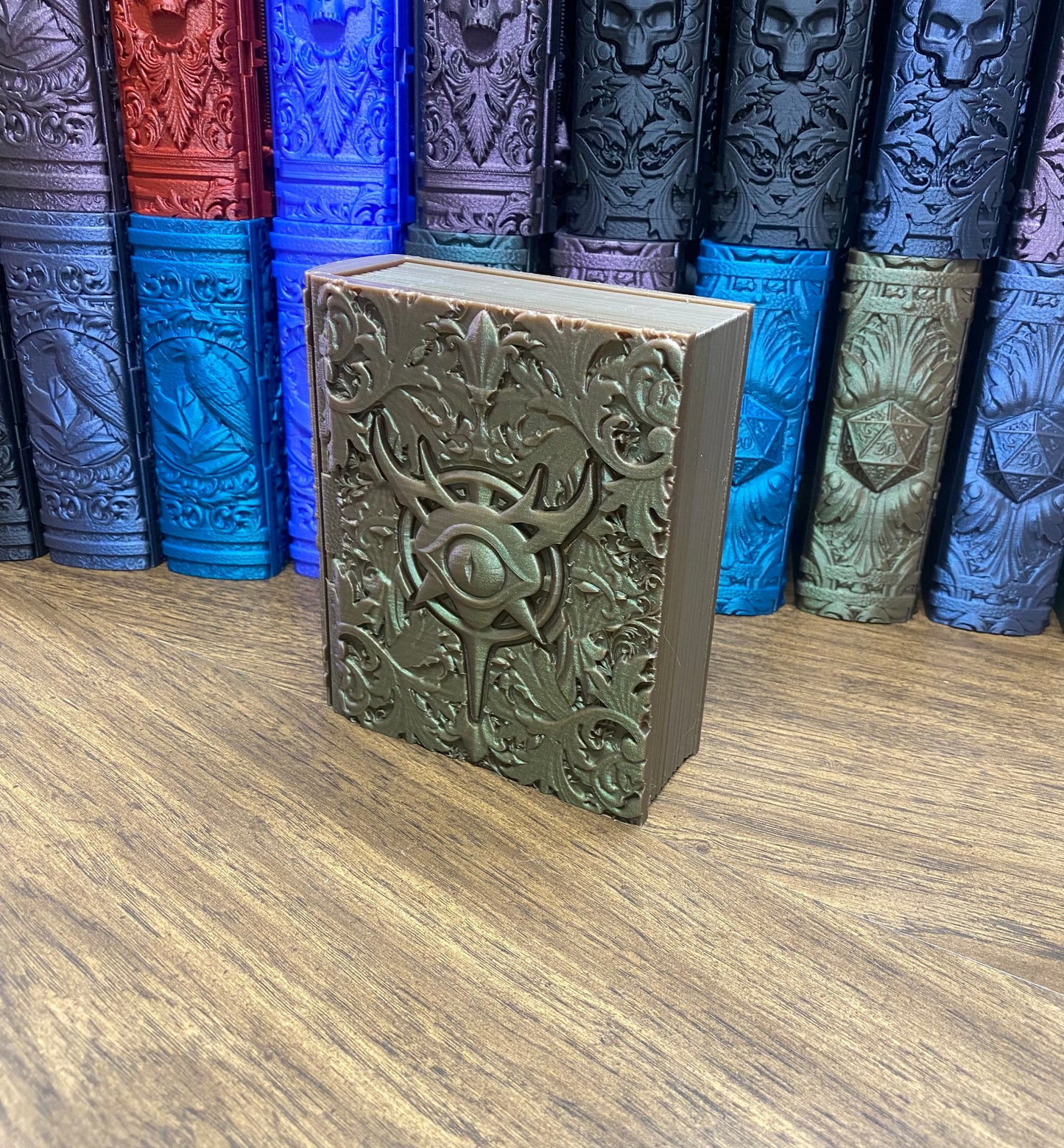 Warlock Reforged Tome DnD Dice Storage Tray | 3D Printed Book Box
