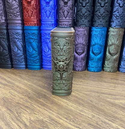 Warlock Reforged Tome DnD Dice Storage Tray | 3D Printed Book Box