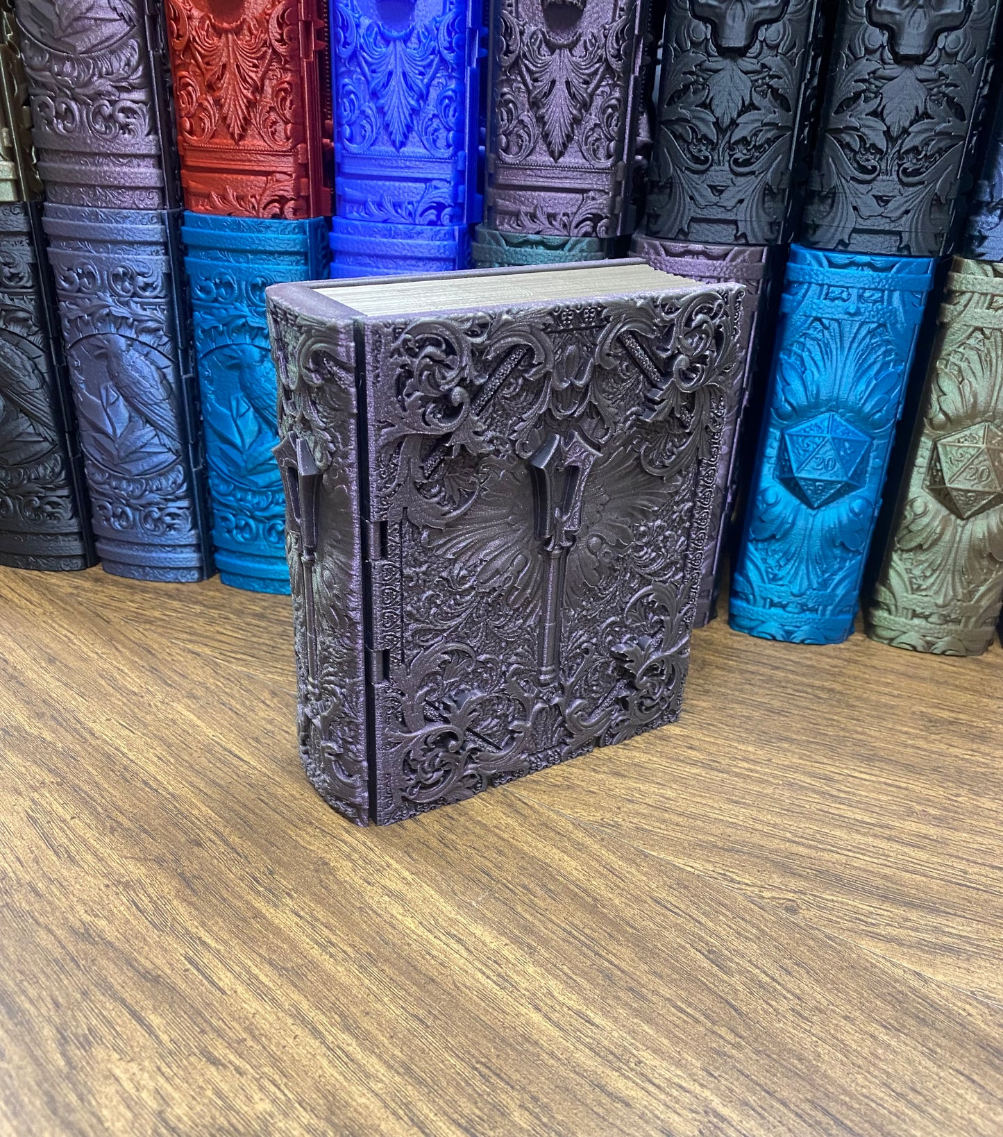 Cleric Reforged Tome DnD Dice Storage Tray | 3D Printed Book Box