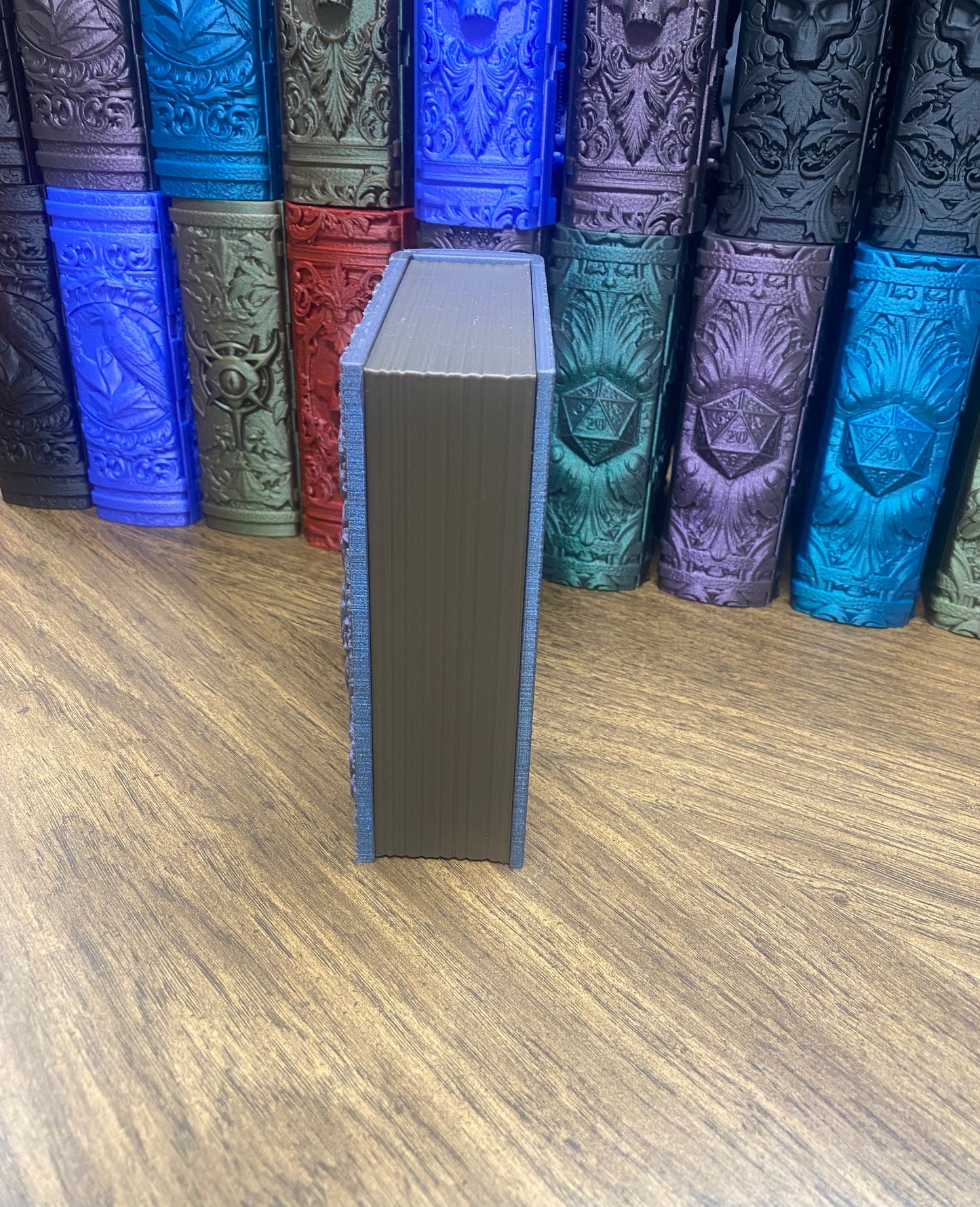 Raven Nevermore Reforged Tome DnD Dice Storage Tray | 3D Printed Book Box