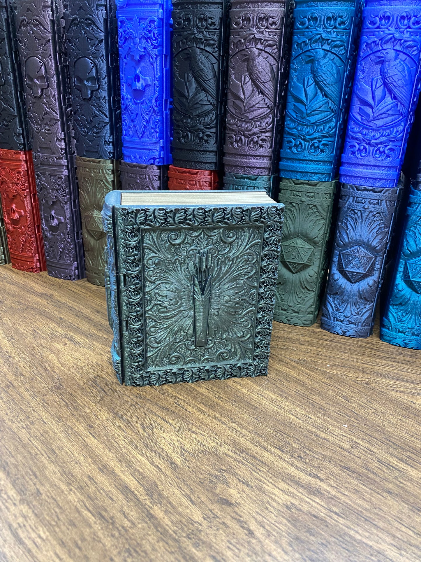 Ranger Reforged Tome DnD Dice Storage Tray | 3D Printed Book Box