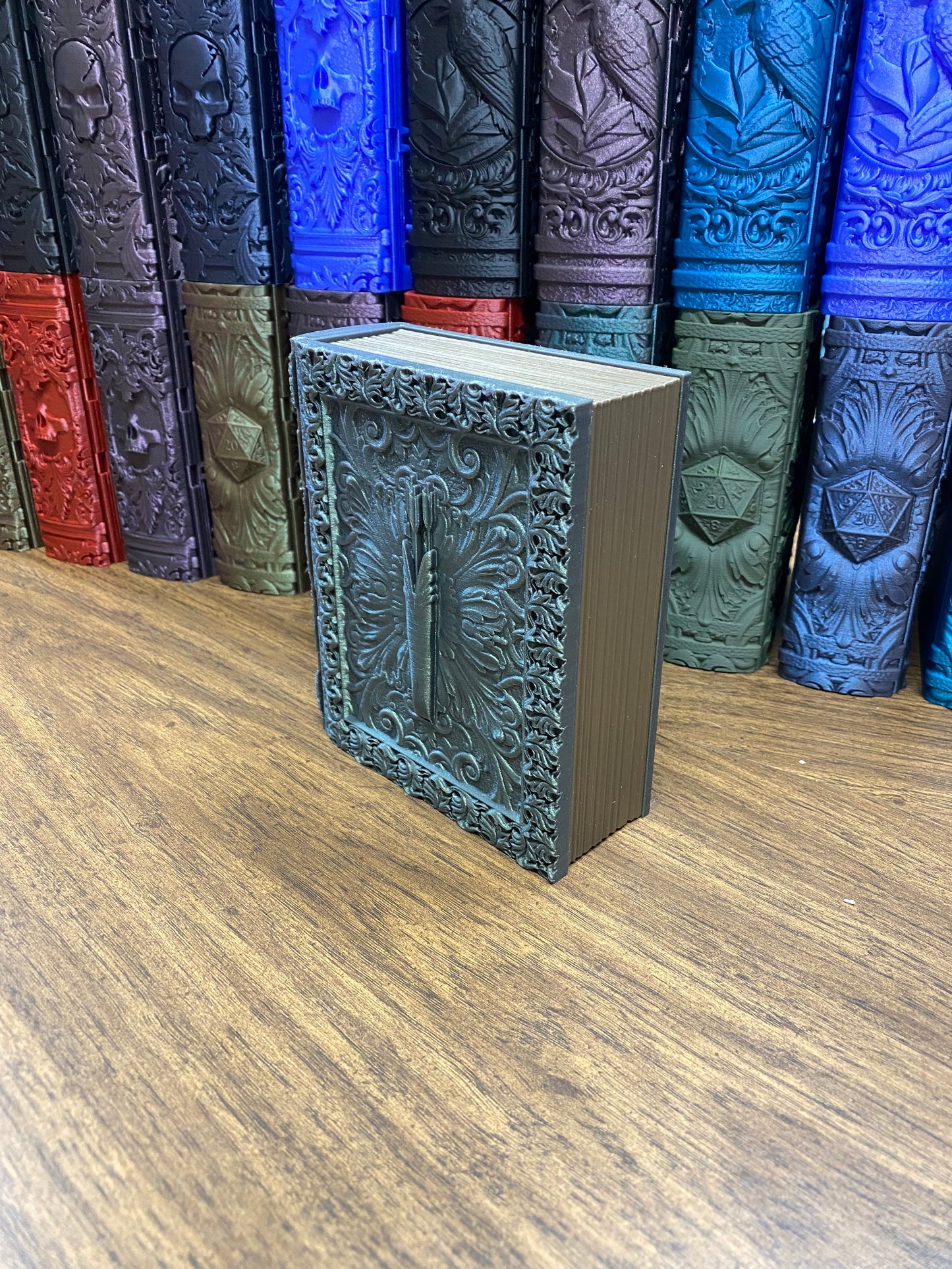 Ranger Reforged Tome DnD Dice Storage Tray | 3D Printed Book Box