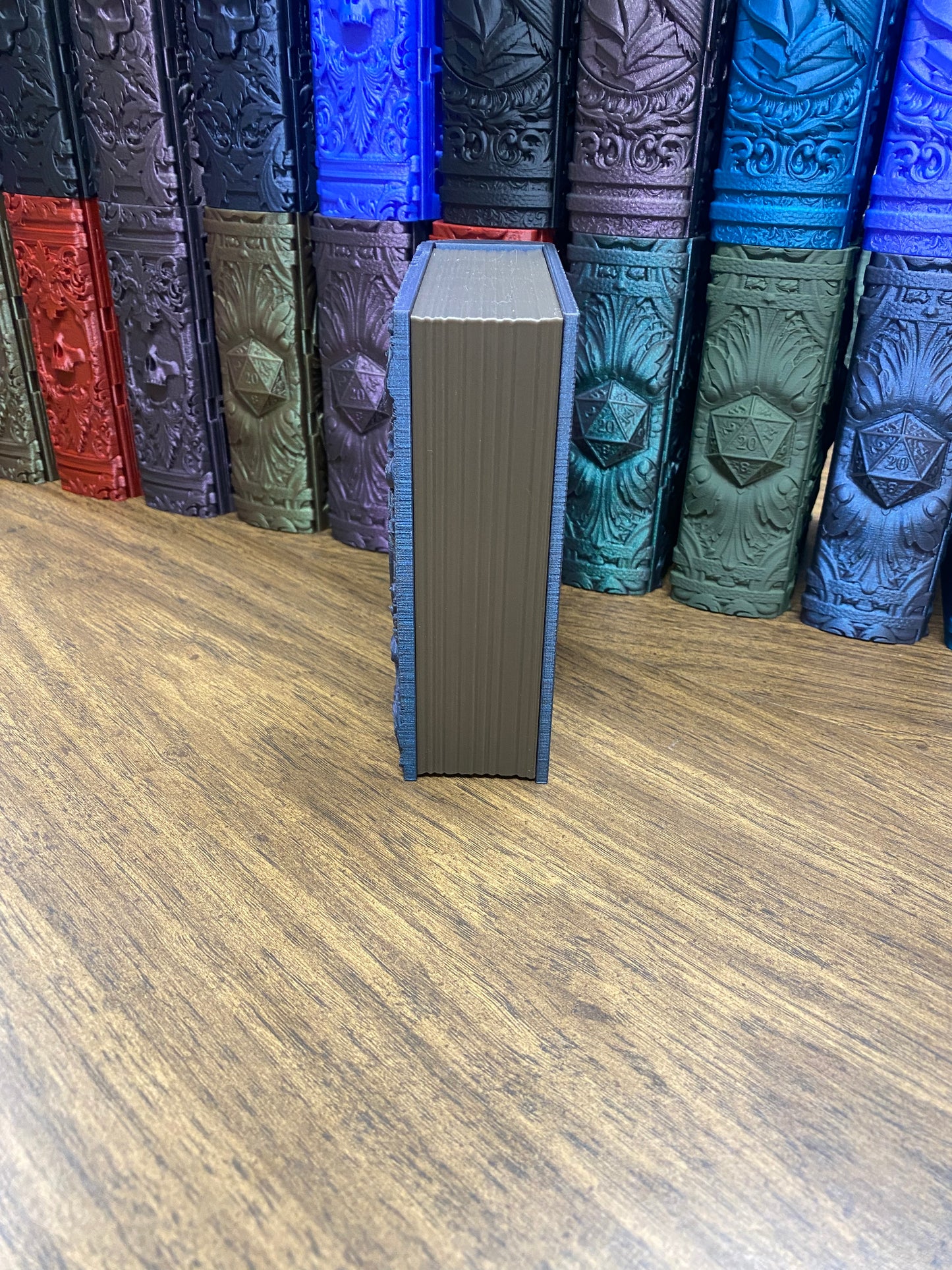 Fighter Reforged Tome DnD Dice Storage Tray | 3D Printed Book Box
