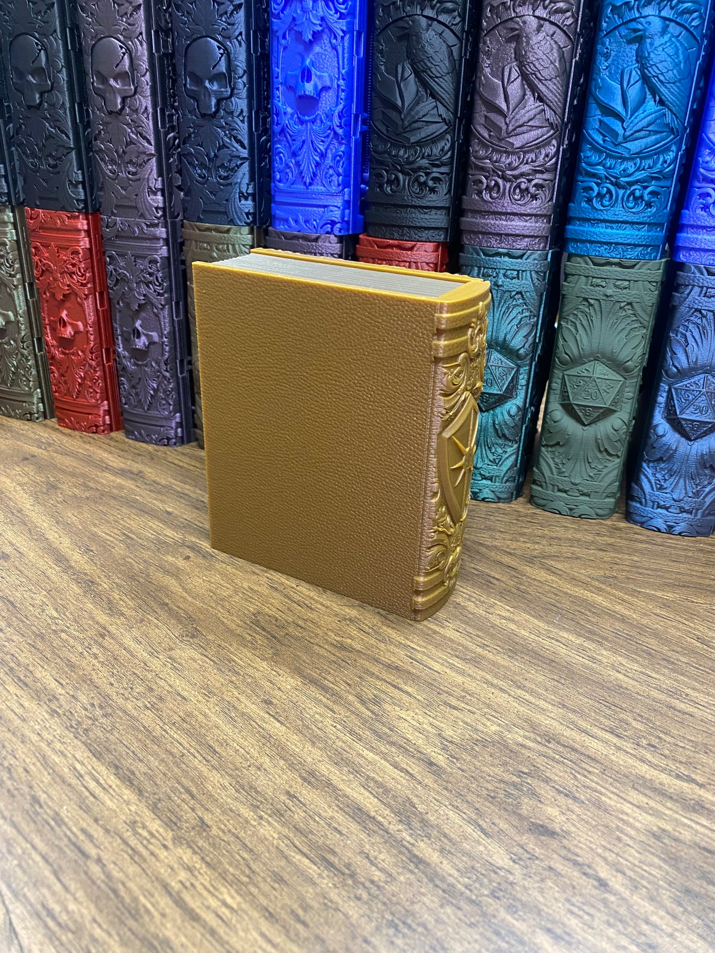 Paladin Reforged Tome DnD Dice Storage Tray | 3D Printed Book Box