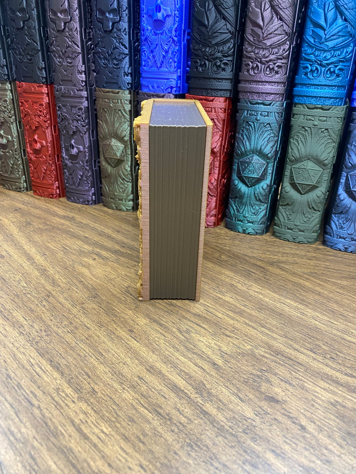 Paladin Reforged Tome DnD Dice Storage Tray | 3D Printed Book Box