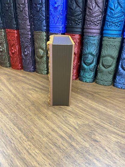 Paladin Reforged Tome DnD Dice Storage Tray | 3D Printed Book Box