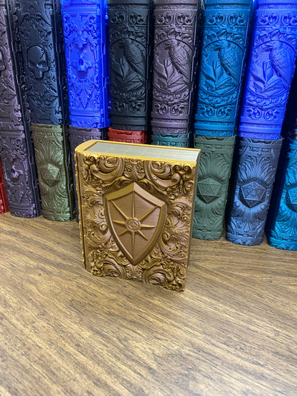 Paladin Reforged Tome DnD Dice Storage Tray | 3D Printed Book Box