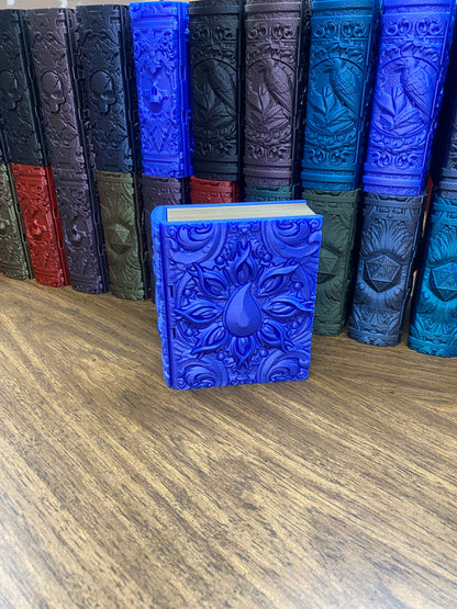 Water Magic Reforged Tome DnD Dice Storage Tray | 3D Printed Book Box