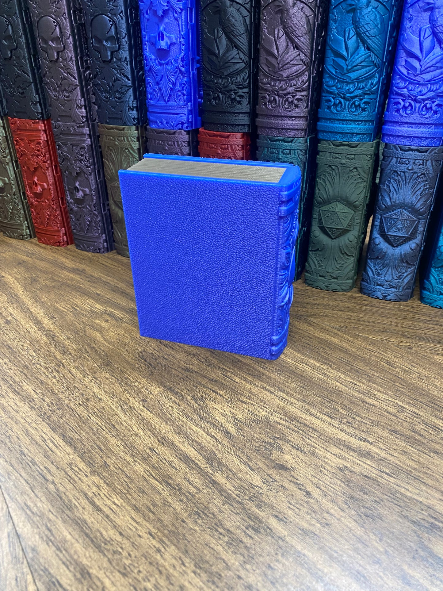 Water Magic Reforged Tome DnD Dice Storage Tray | 3D Printed Book Box