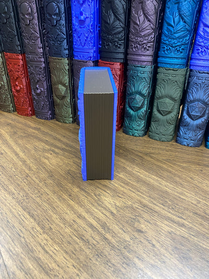 Water Magic Reforged Tome DnD Dice Storage Tray | 3D Printed Book Box