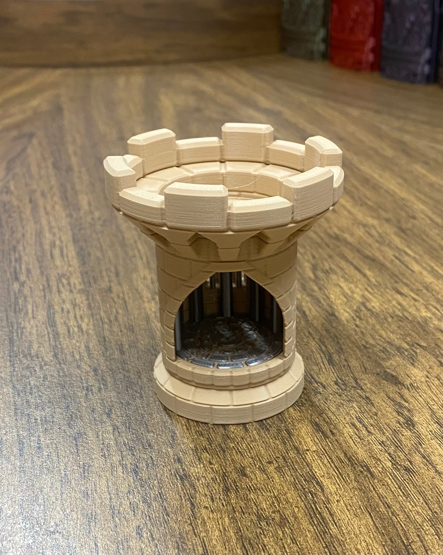 Castle Dice Jail - Single Die Prison Cage | 3D Printed Tabletop RPG Accessory