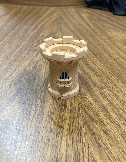 Castle Dice Jail - Single Die Prison Cage | 3D Printed Tabletop RPG Accessory