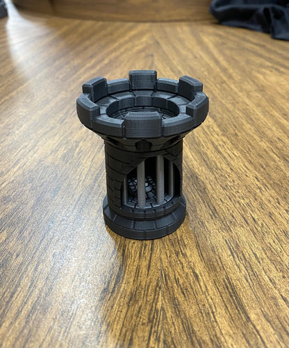 Castle Dice Jail - Single Die Prison Cage | 3D Printed Tabletop RPG Accessory