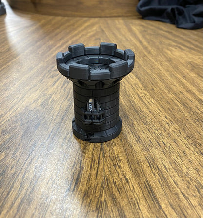 Castle Dice Jail - Single Die Prison Cage | 3D Printed Tabletop RPG Accessory