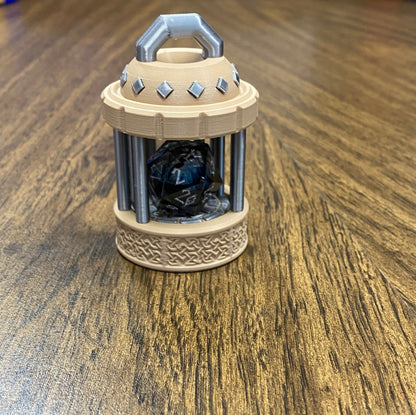 Dice Jail - Single Die Prison Cage | 3D Printed Tabletop RPG Accessory