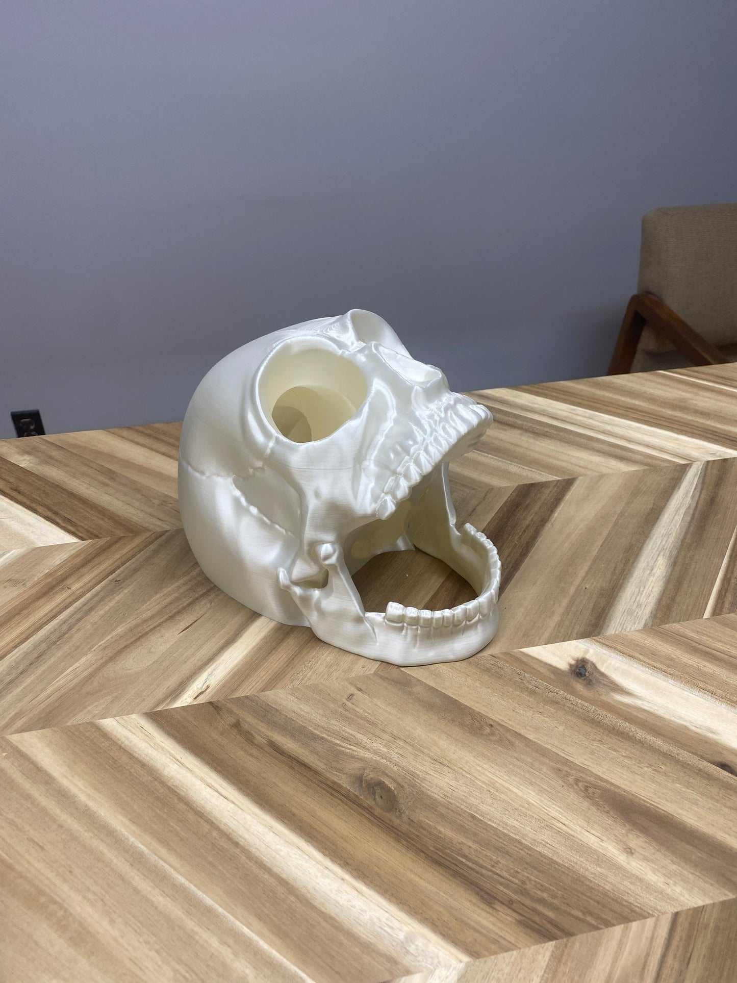 Screaming Skull Dice Tower | 3D Printed D&D Dice Rolling Accessory