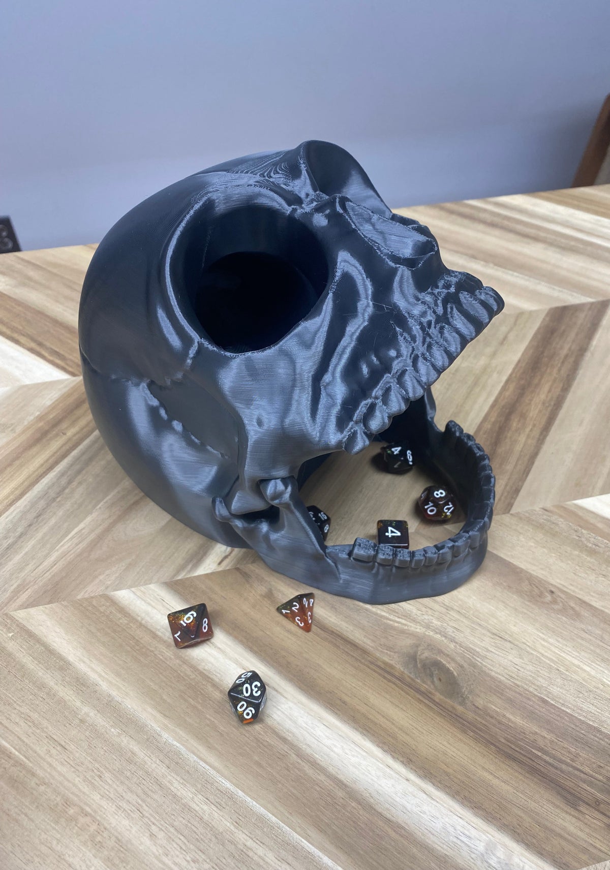 Screaming Skull Dice Tower | 3D Printed D&D Dice Rolling Accessory