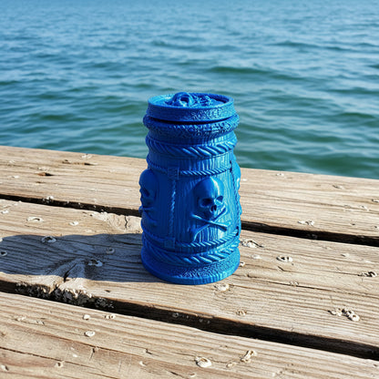 Pirate “Yarr!” Dice Cup – 3D Printed Skull & Crossbones Dice Holder for D&D, RPG & Tabletop Games