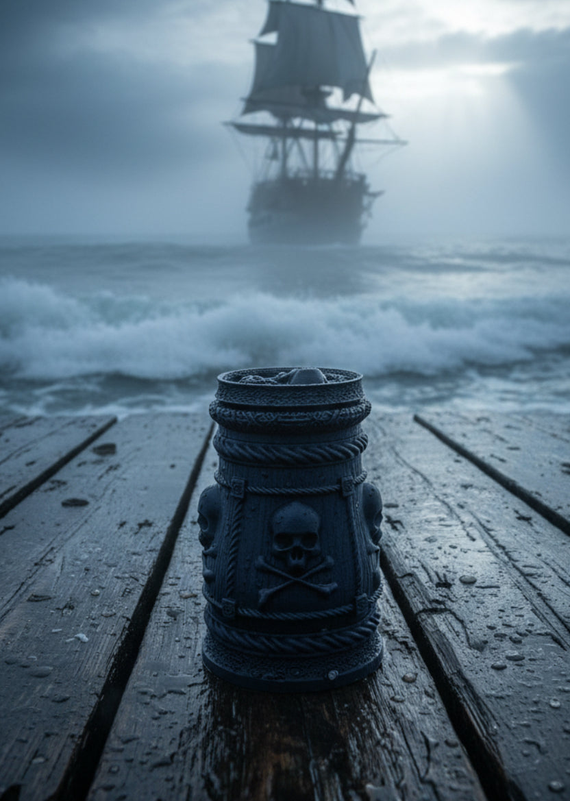Pirate “Yarr!” Dice Cup – 3D Printed Skull & Crossbones Dice Holder for D&D, RPG & Tabletop Games